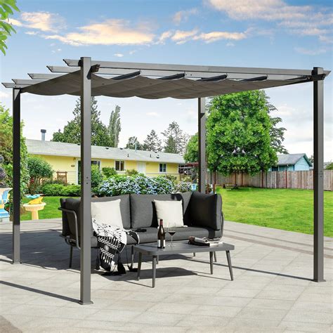 metal fabric canopy moving across porch|11 x 11 pergola canopy.